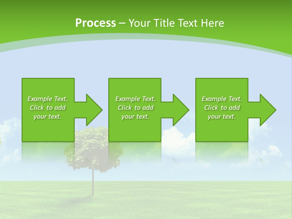 White Cloudy Outside PowerPoint Template