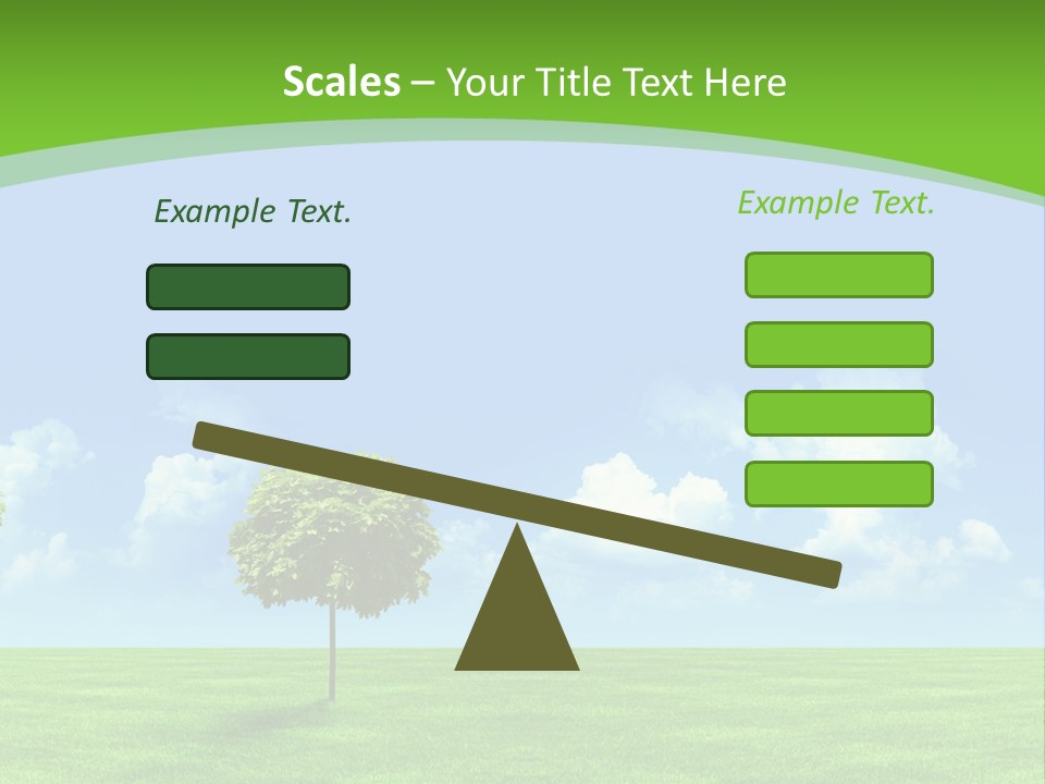 White Cloudy Outside PowerPoint Template
