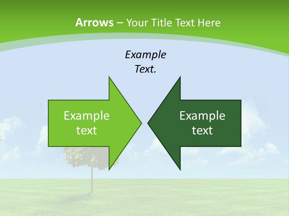 White Cloudy Outside PowerPoint Template