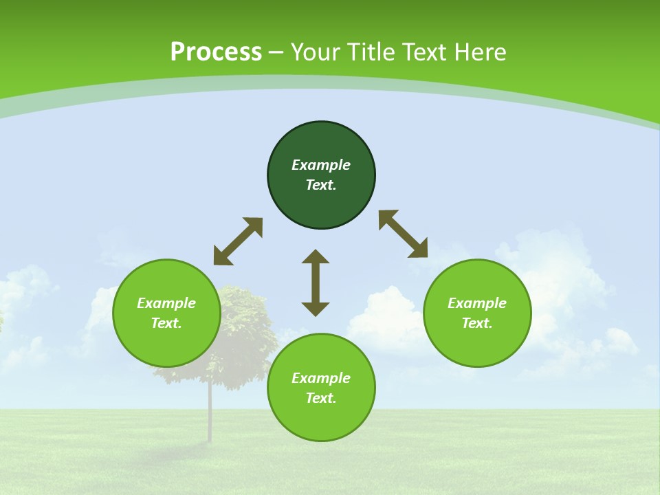 White Cloudy Outside PowerPoint Template