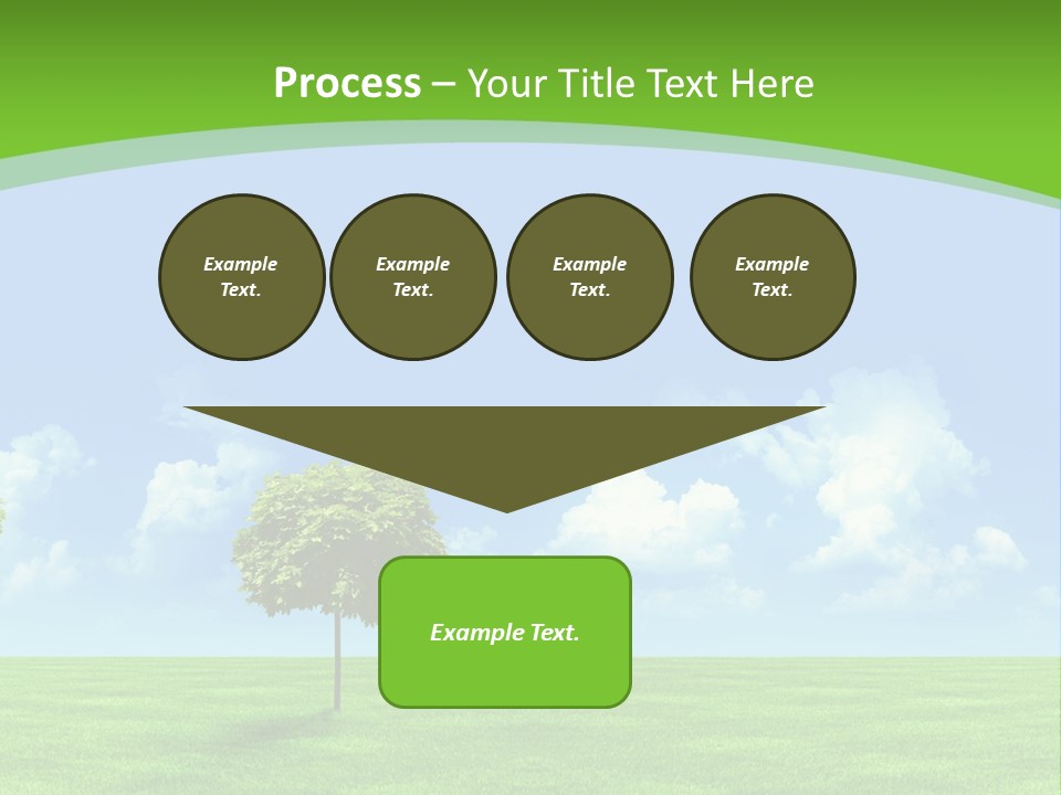 White Cloudy Outside PowerPoint Template