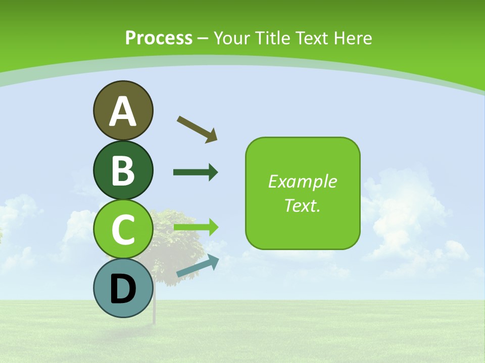 White Cloudy Outside PowerPoint Template