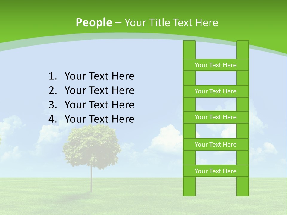 White Cloudy Outside PowerPoint Template