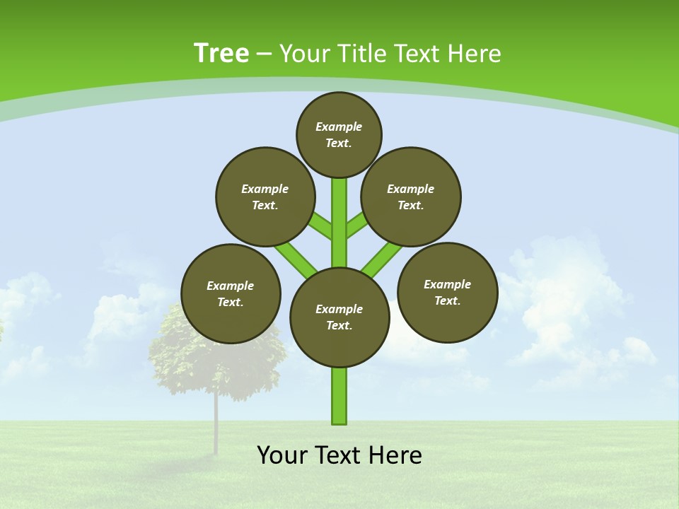 White Cloudy Outside PowerPoint Template