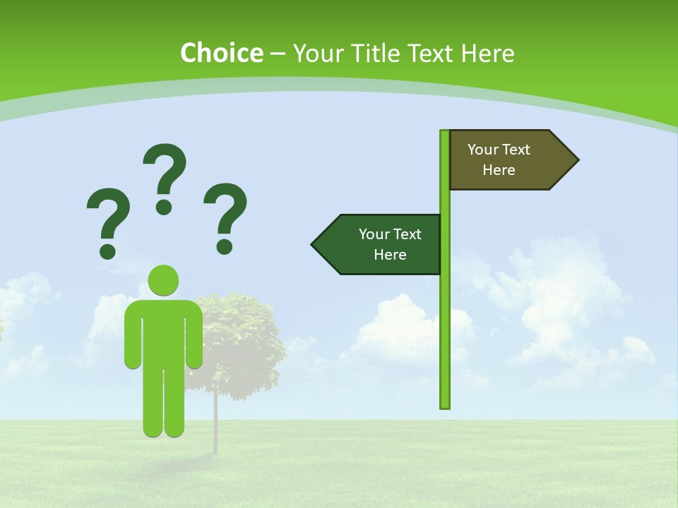 White Cloudy Outside PowerPoint Template