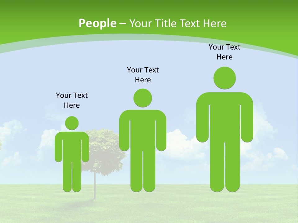 White Cloudy Outside PowerPoint Template