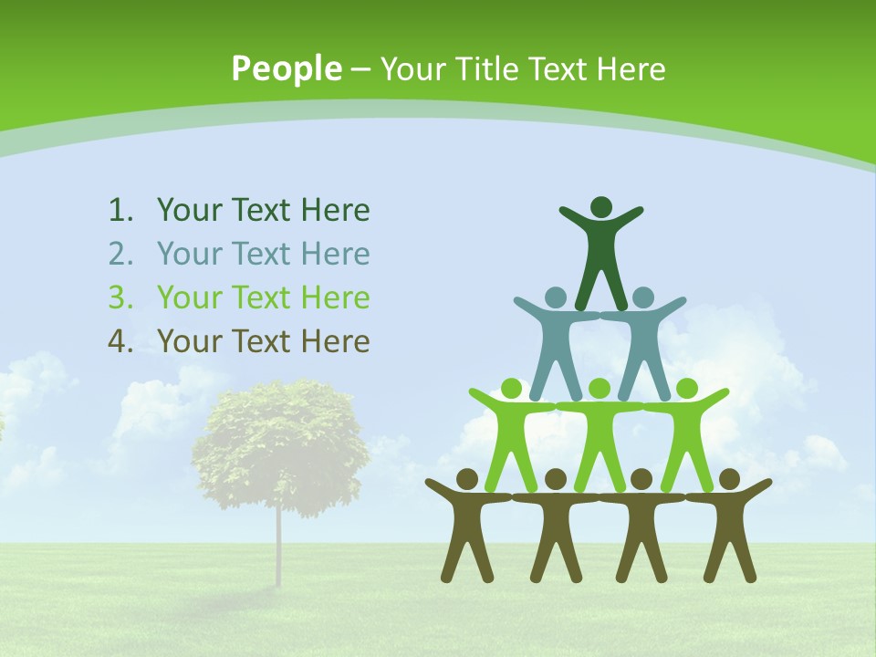 White Cloudy Outside PowerPoint Template