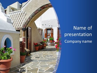 Home Mountain Greece PowerPoint Template