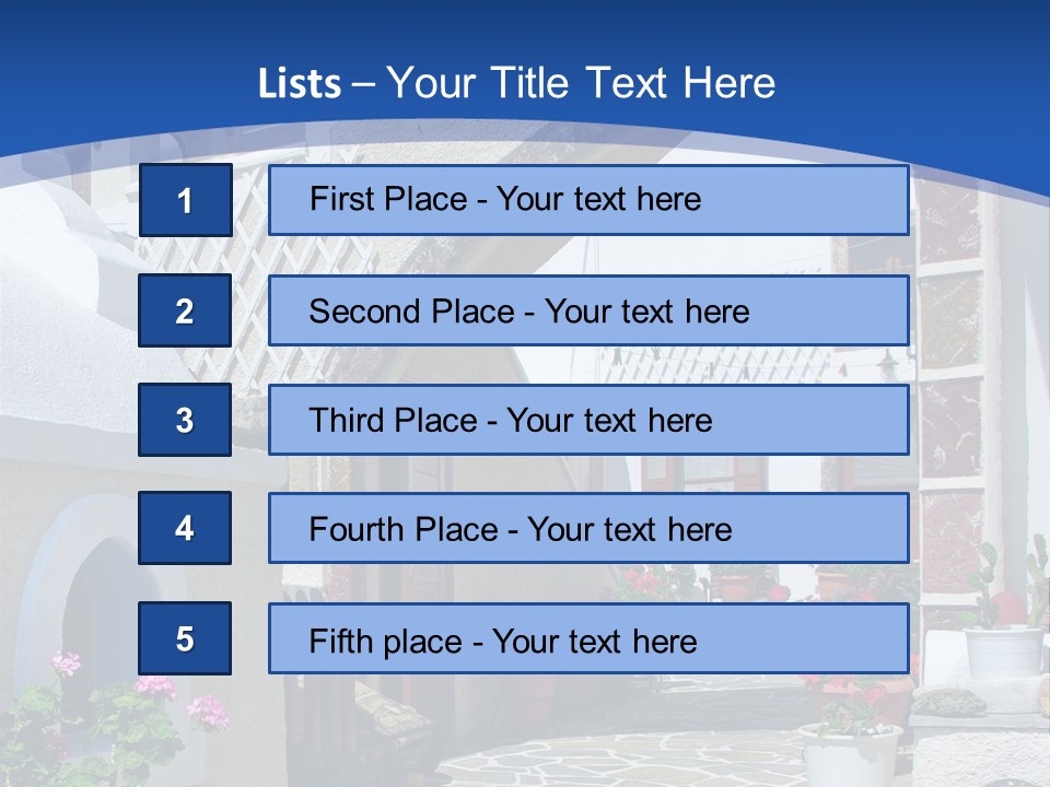 Home Mountain Greece PowerPoint Template