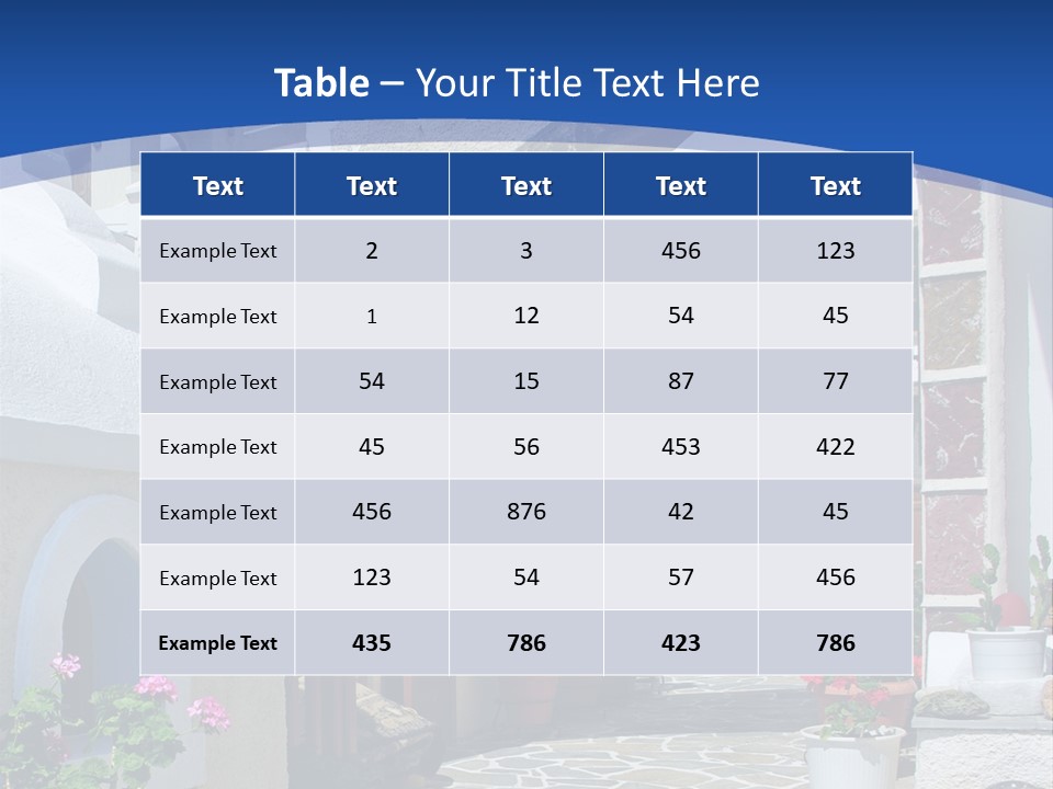 Home Mountain Greece PowerPoint Template