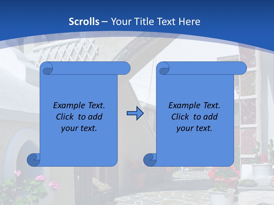 Home Mountain Greece PowerPoint Template