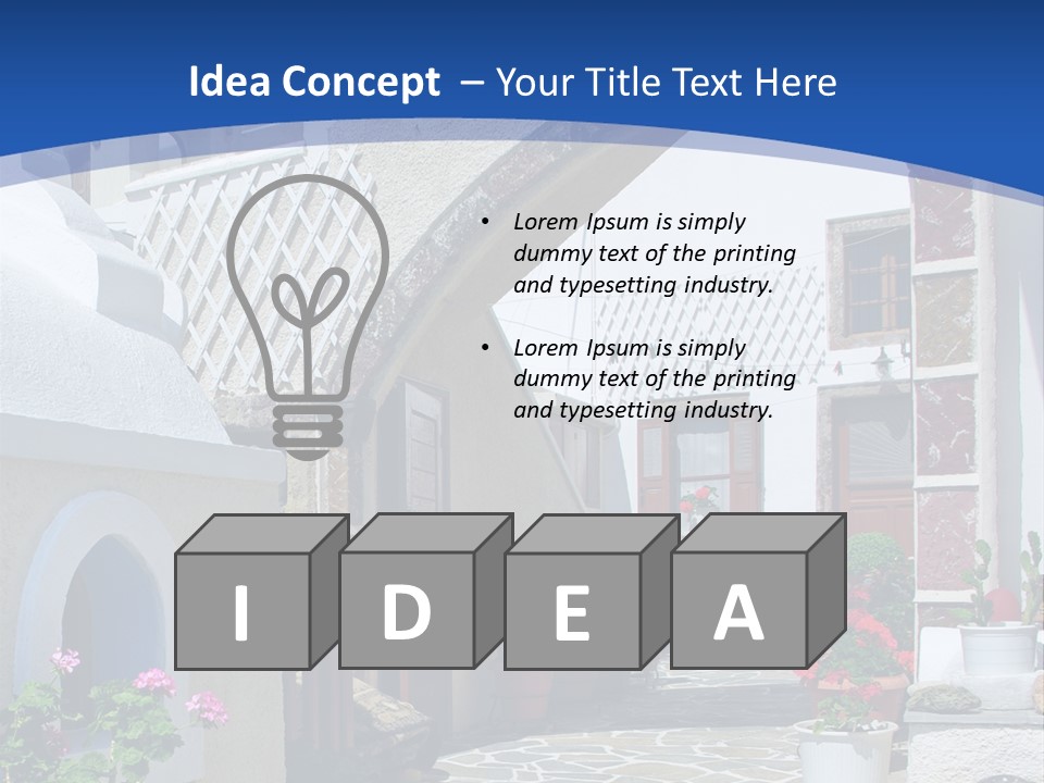 Home Mountain Greece PowerPoint Template