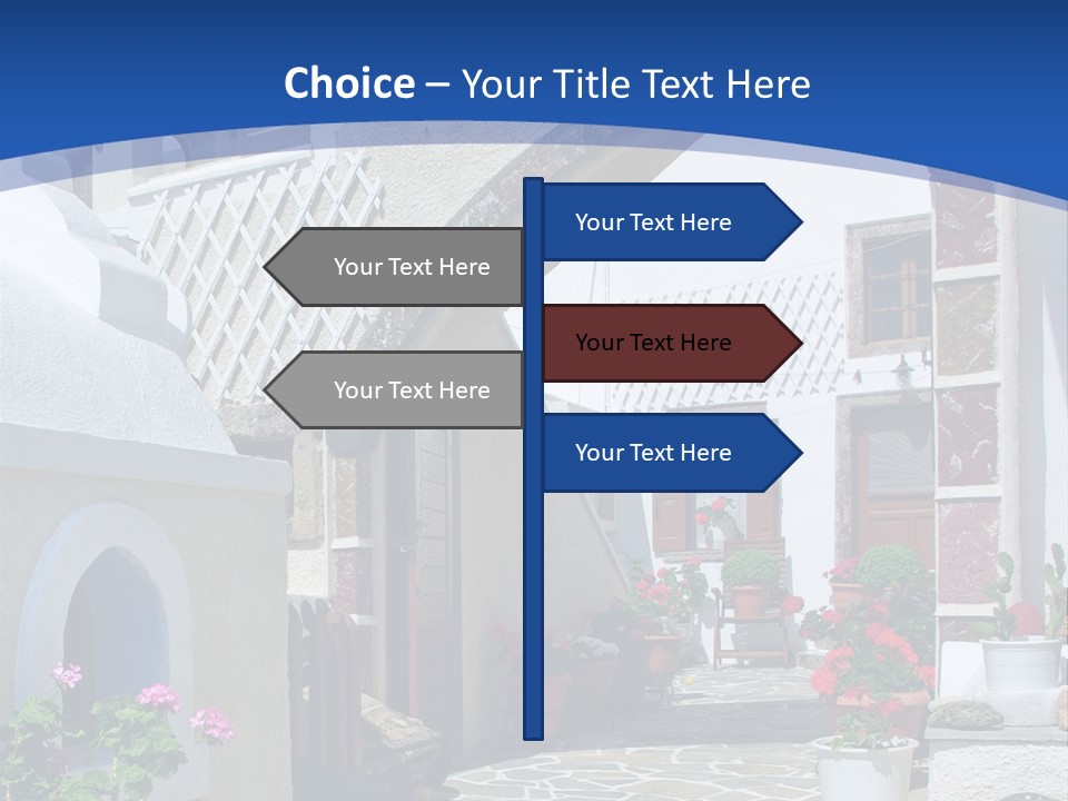 Home Mountain Greece PowerPoint Template