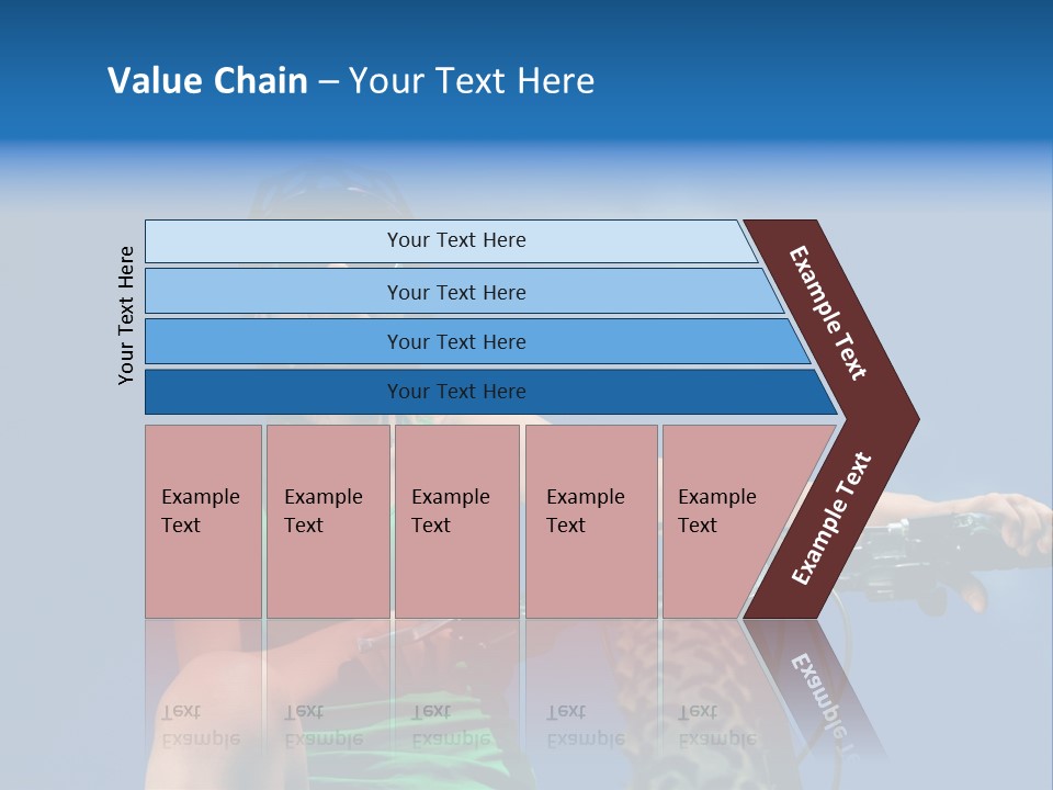 Girl Cycling Female PowerPoint Template