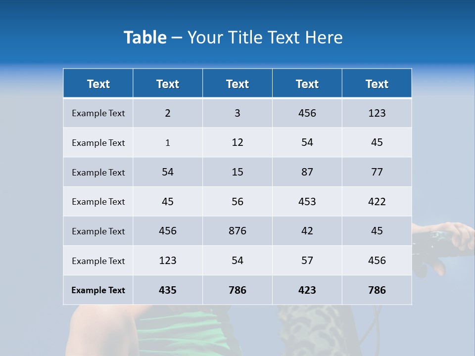 Girl Cycling Female PowerPoint Template