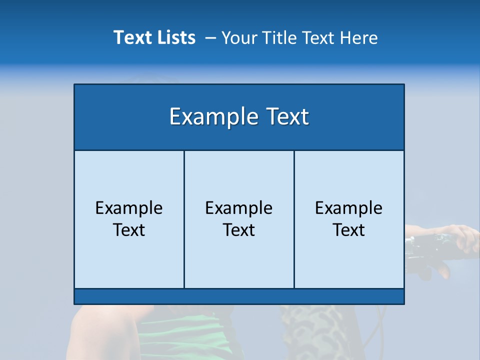 Girl Cycling Female PowerPoint Template