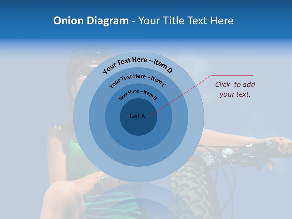 Girl Cycling Female PowerPoint Template
