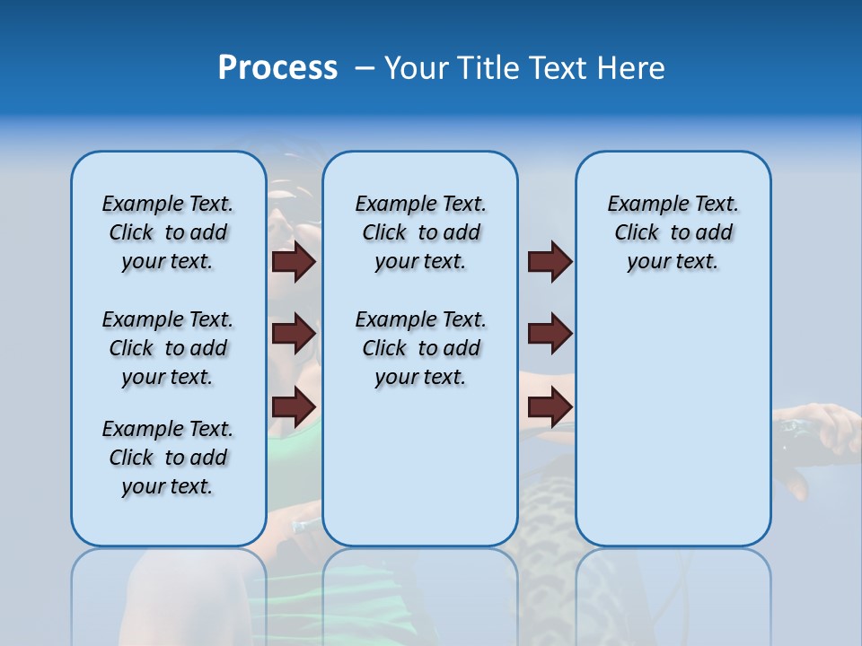 Girl Cycling Female PowerPoint Template