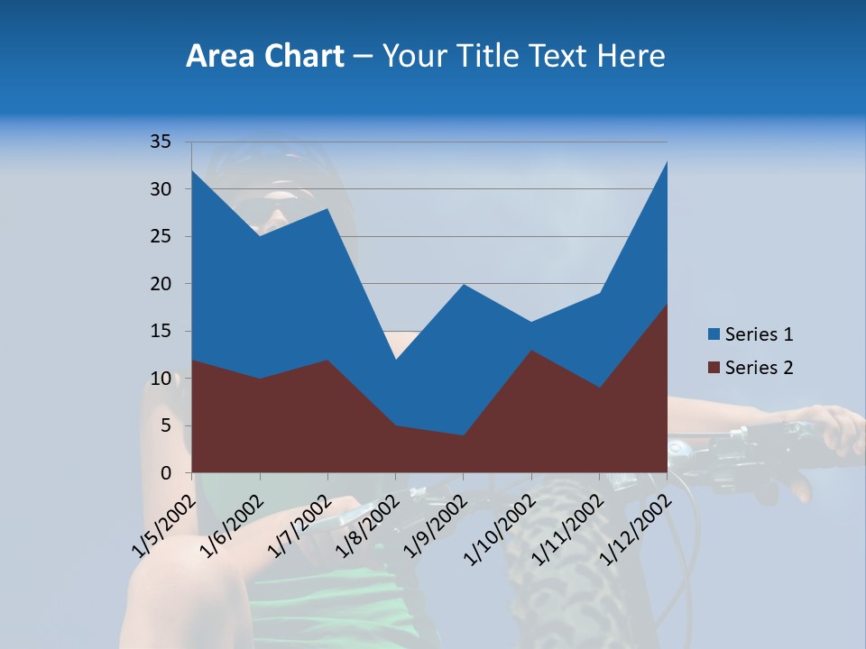 Girl Cycling Female PowerPoint Template