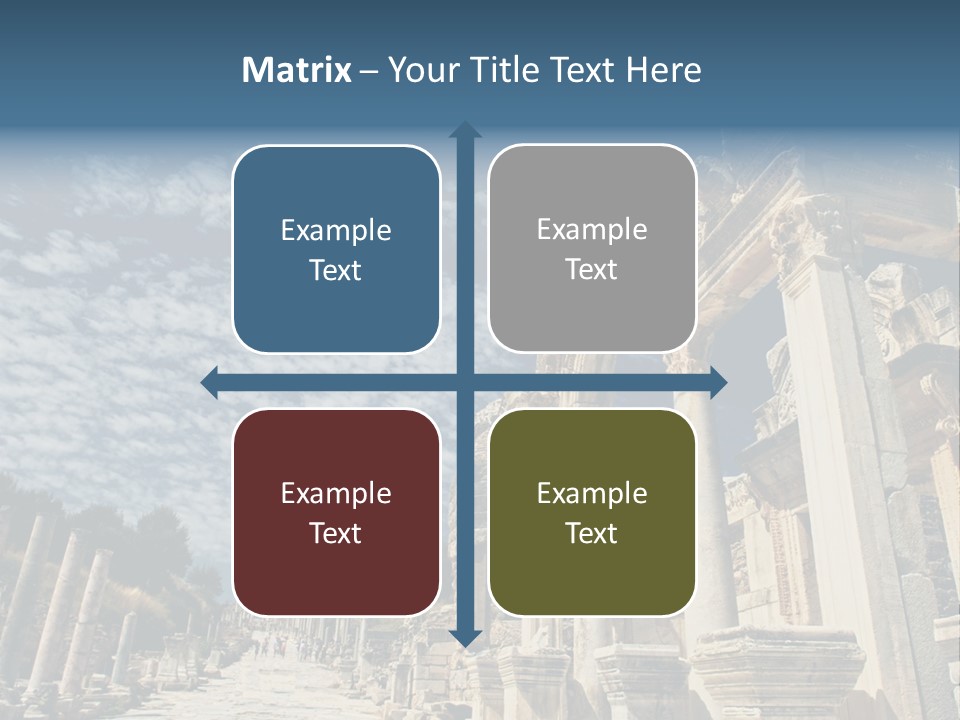 Columns East Selcuk PowerPoint Template