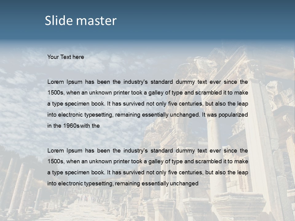 Columns East Selcuk PowerPoint Template