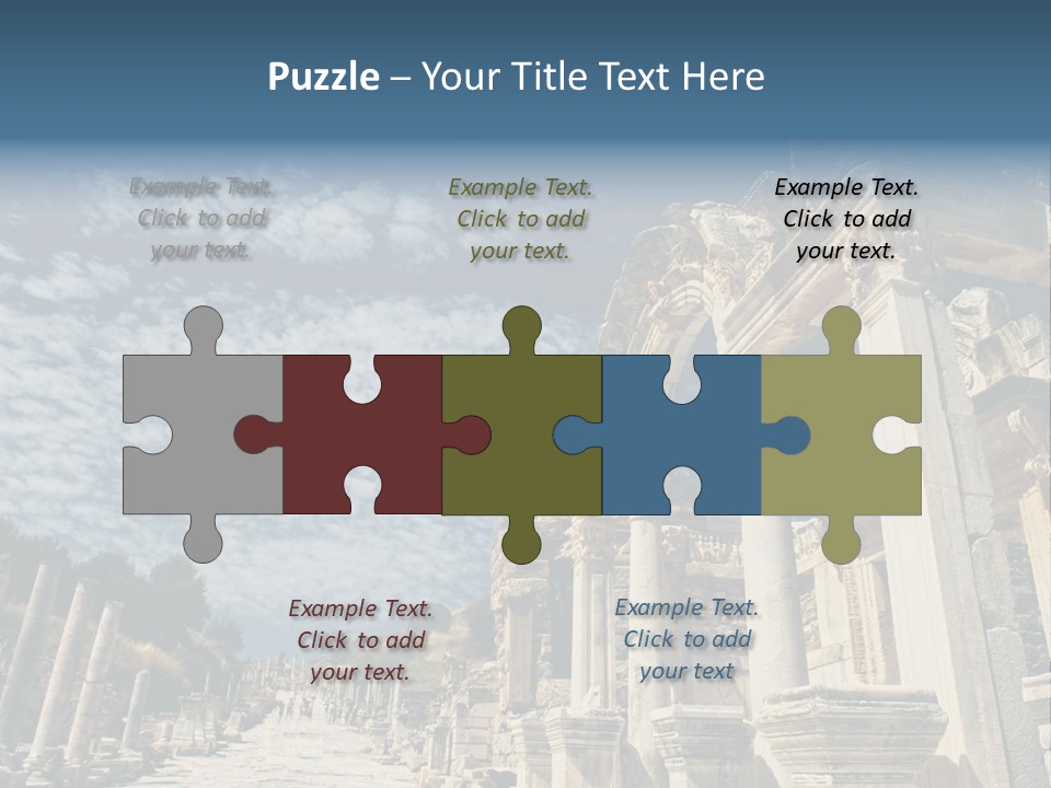Columns East Selcuk PowerPoint Template