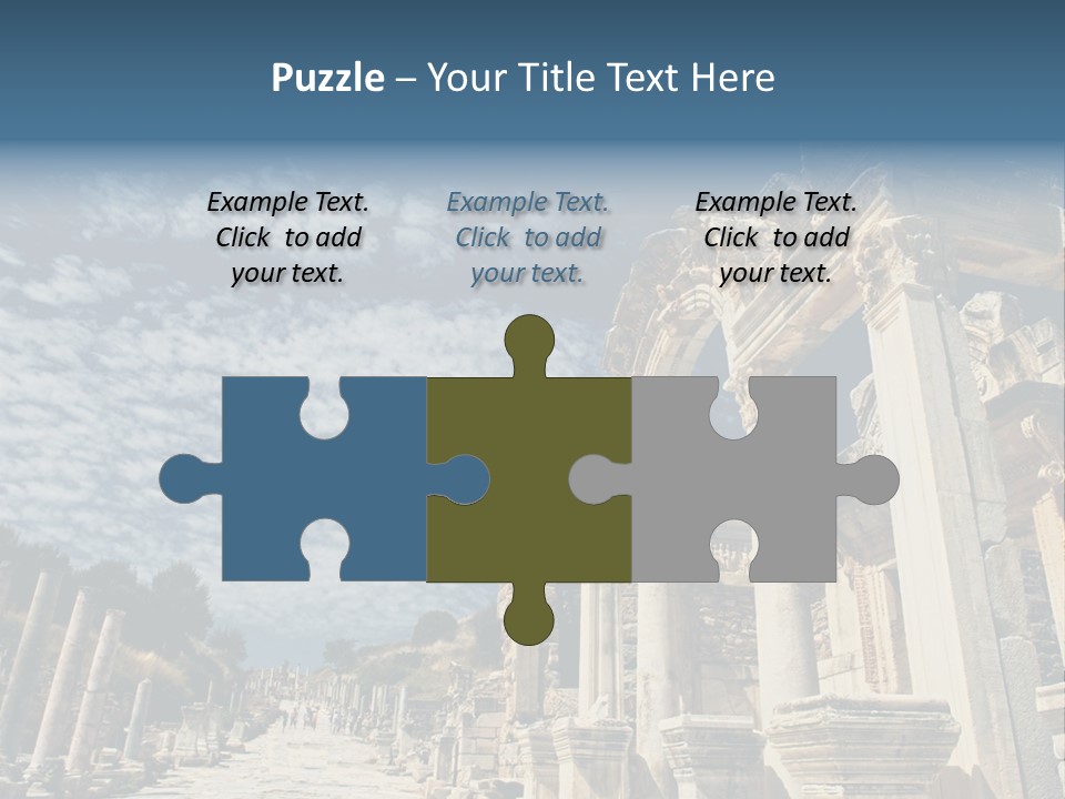 Columns East Selcuk PowerPoint Template