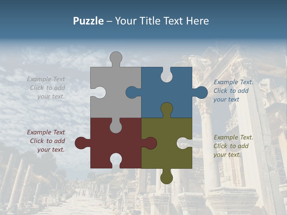Columns East Selcuk PowerPoint Template