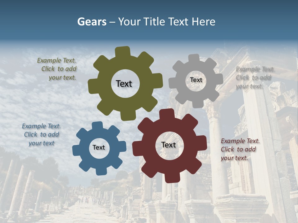 Columns East Selcuk PowerPoint Template