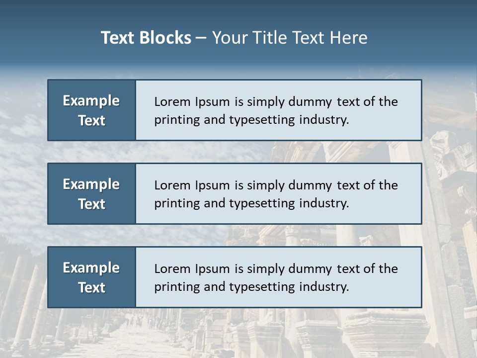 Columns East Selcuk PowerPoint Template