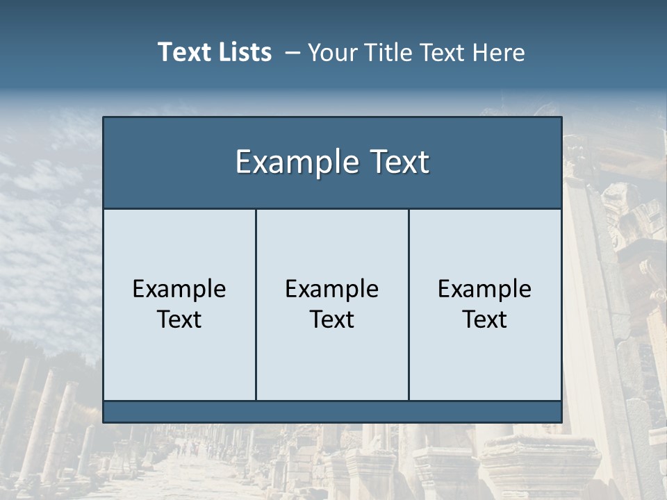 Columns East Selcuk PowerPoint Template