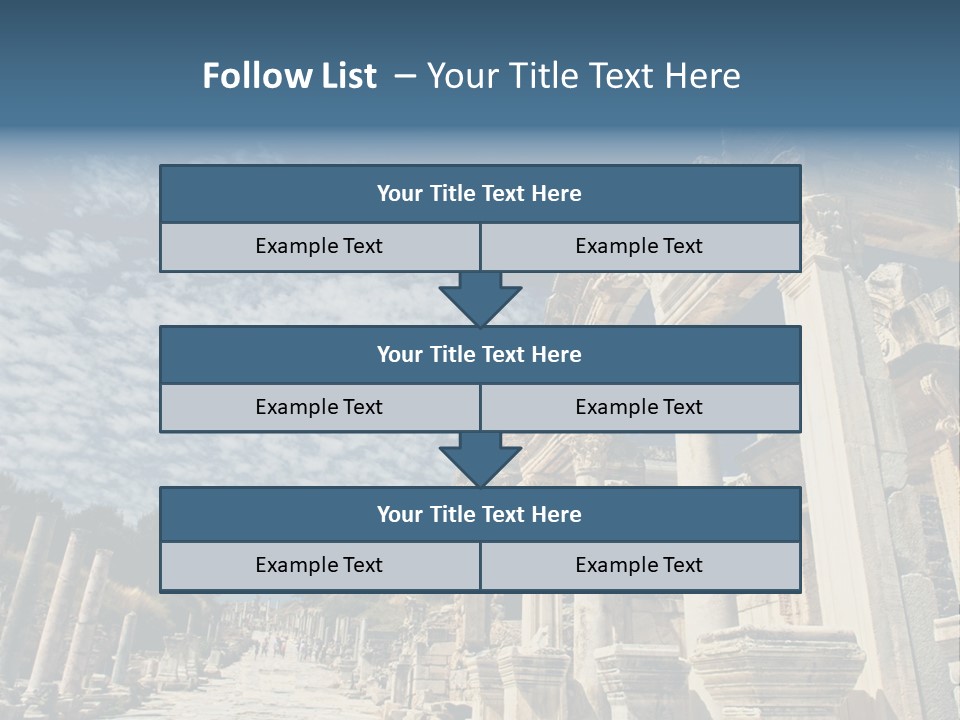 Columns East Selcuk PowerPoint Template