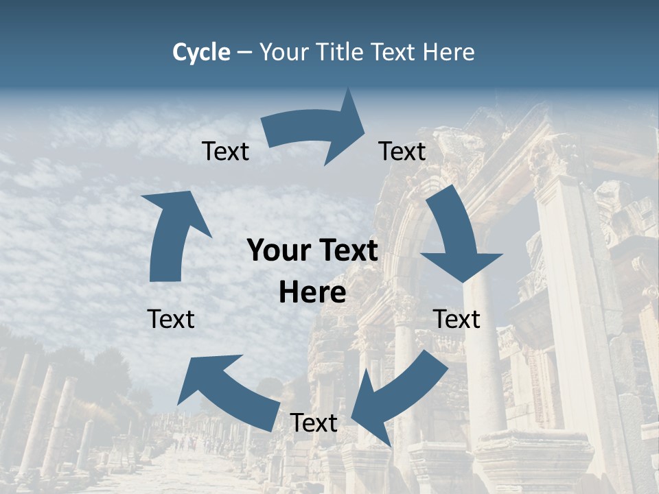Columns East Selcuk PowerPoint Template
