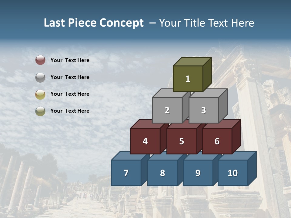 Columns East Selcuk PowerPoint Template