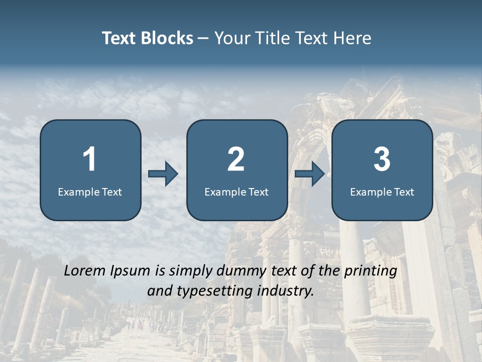 Columns East Selcuk PowerPoint Template