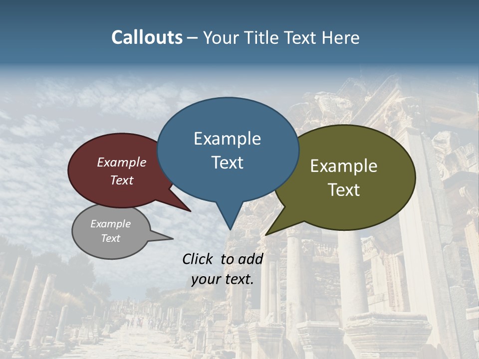 Columns East Selcuk PowerPoint Template