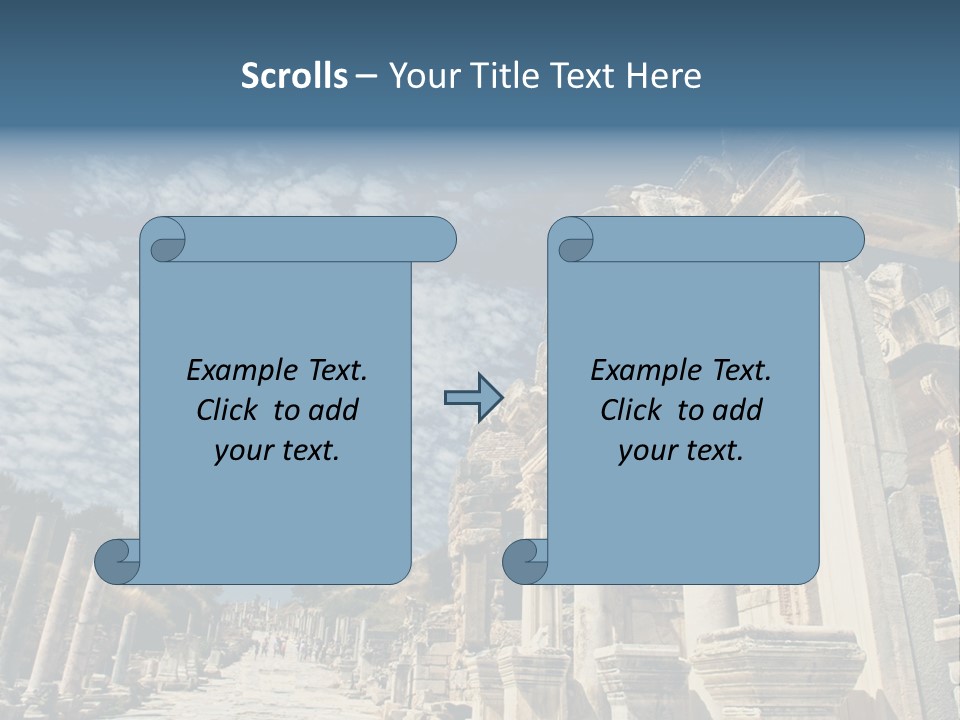 Columns East Selcuk PowerPoint Template