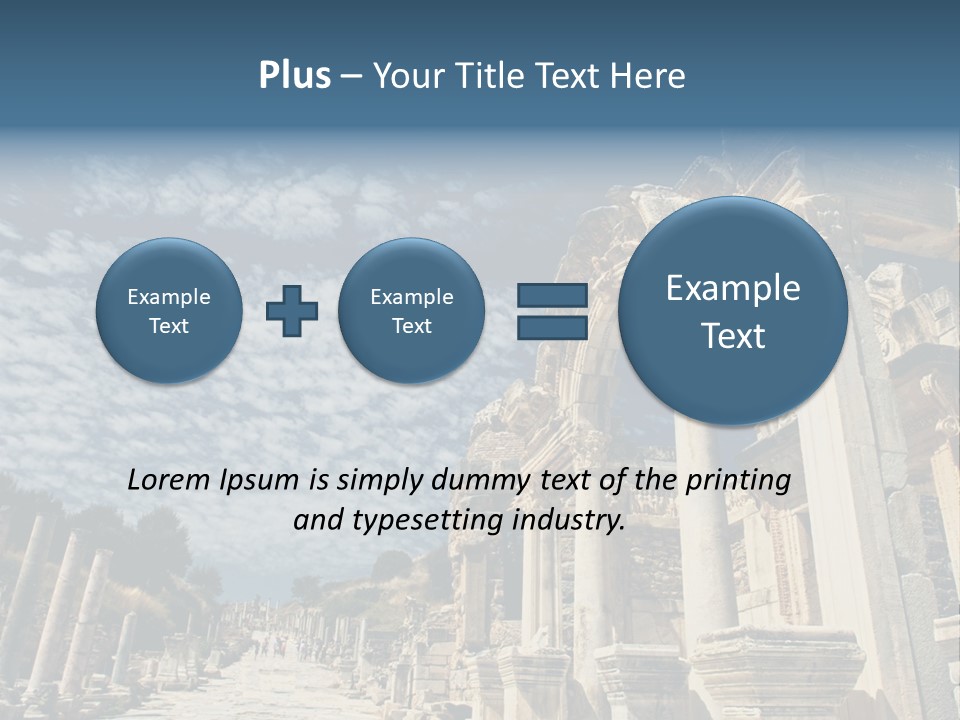 Columns East Selcuk PowerPoint Template