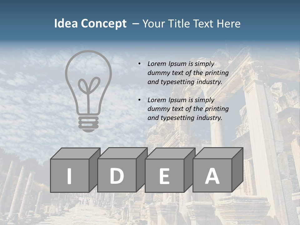 Columns East Selcuk PowerPoint Template