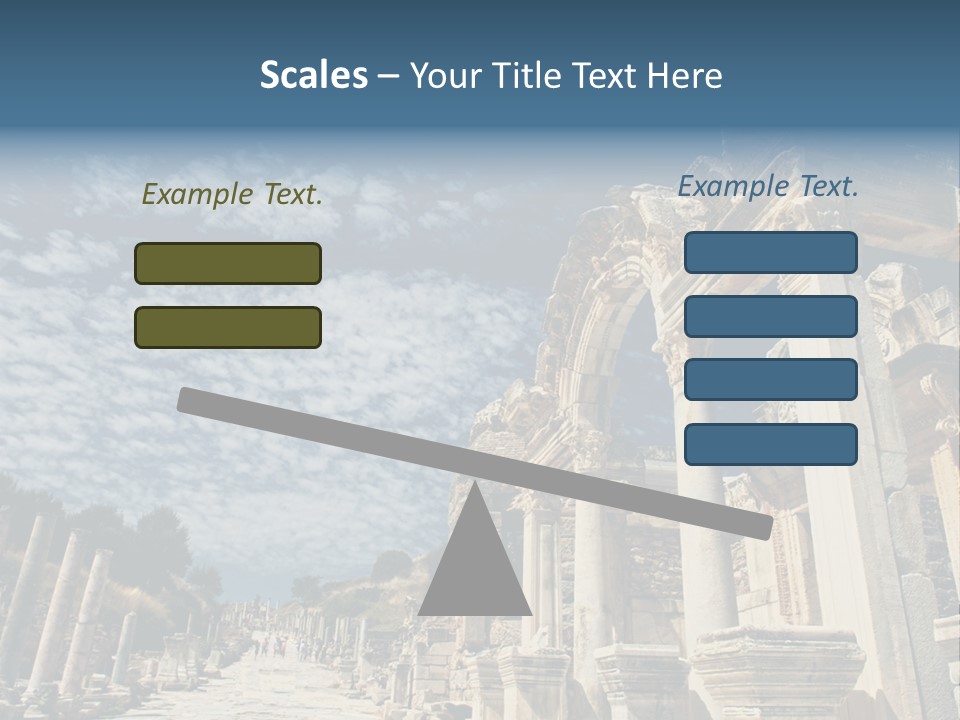 Columns East Selcuk PowerPoint Template