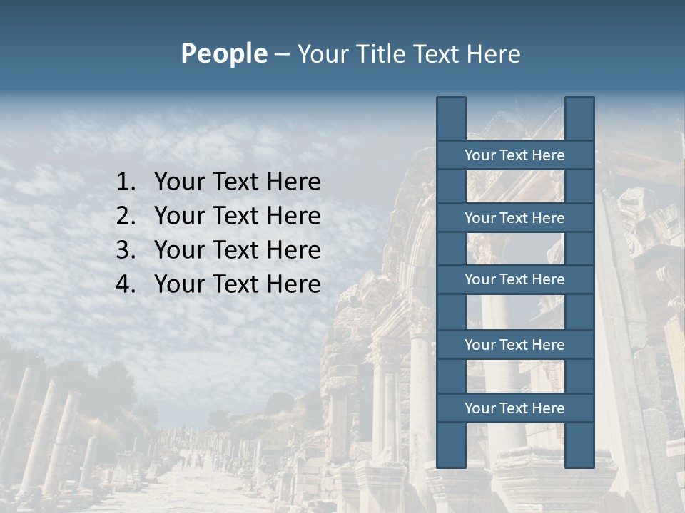 Columns East Selcuk PowerPoint Template