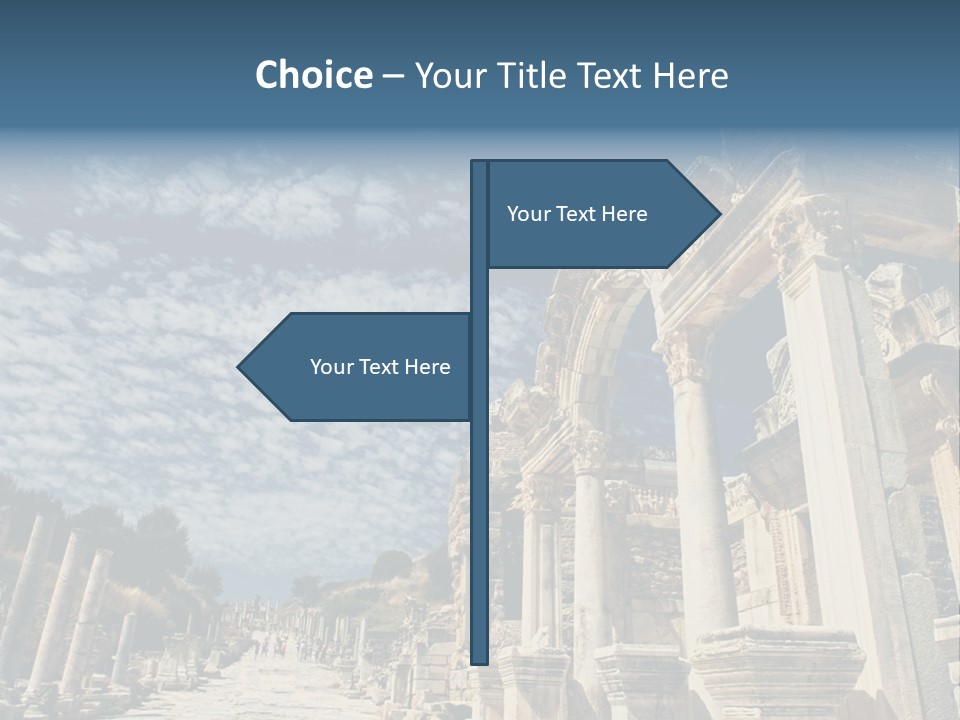 Columns East Selcuk PowerPoint Template