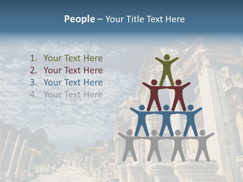 Columns East Selcuk PowerPoint Template