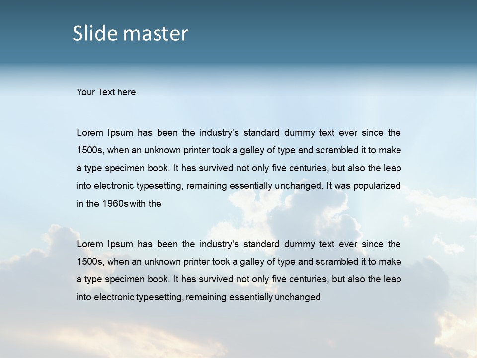 Scene White Summer PowerPoint Template