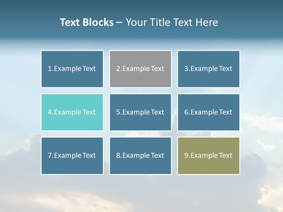 Scene White Summer PowerPoint Template