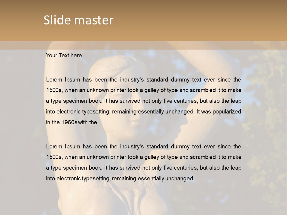 Art Antique Woman PowerPoint Template