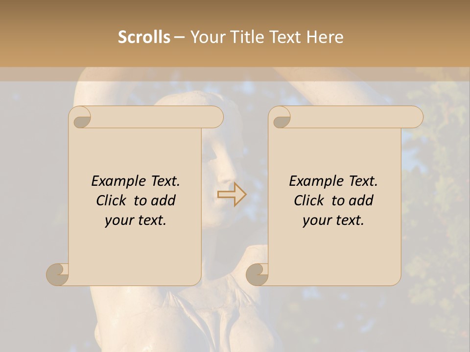 Art Antique Woman PowerPoint Template