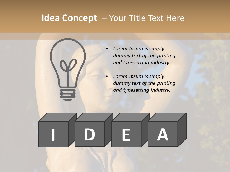 Art Antique Woman PowerPoint Template