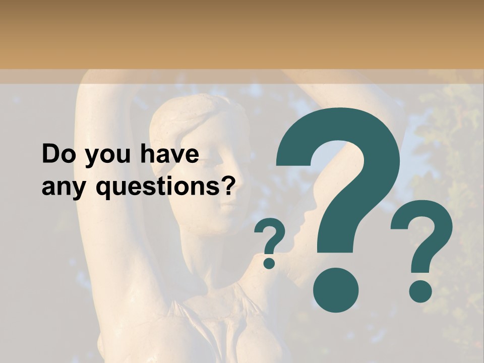 Art Antique Woman PowerPoint Template