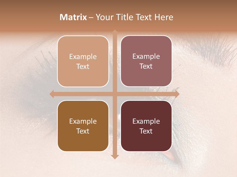 Beautiful Eyeshadows Cilia PowerPoint Template